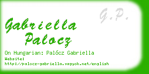 gabriella palocz business card
